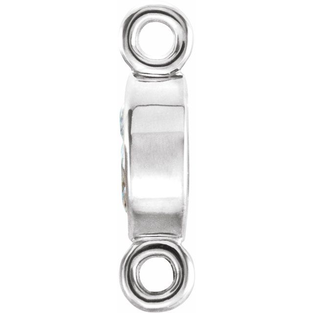 .07 CT Natural Diamond Link, 2.5 mm x 8.4 mm