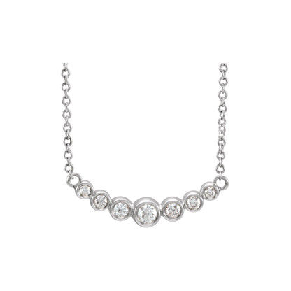 Platinum 1/5 CTW Natural Diamond 16-18" Necklace