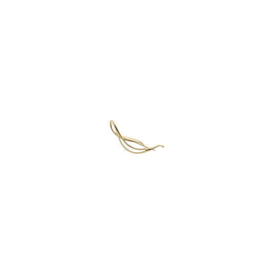 14K Yellow Gold Freeform Brooch, 16 mm x 68.25 mm