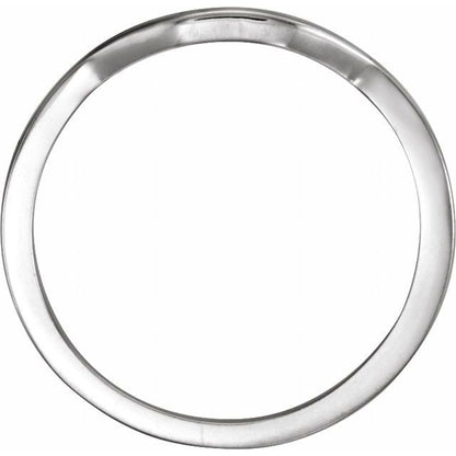 Matching Band for 8x6 mm Emerald, 1.6 mm