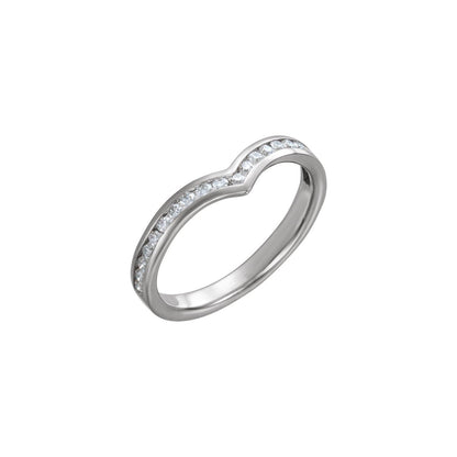 1/4 CTW Natural Diamond Contour Band, 3 mm