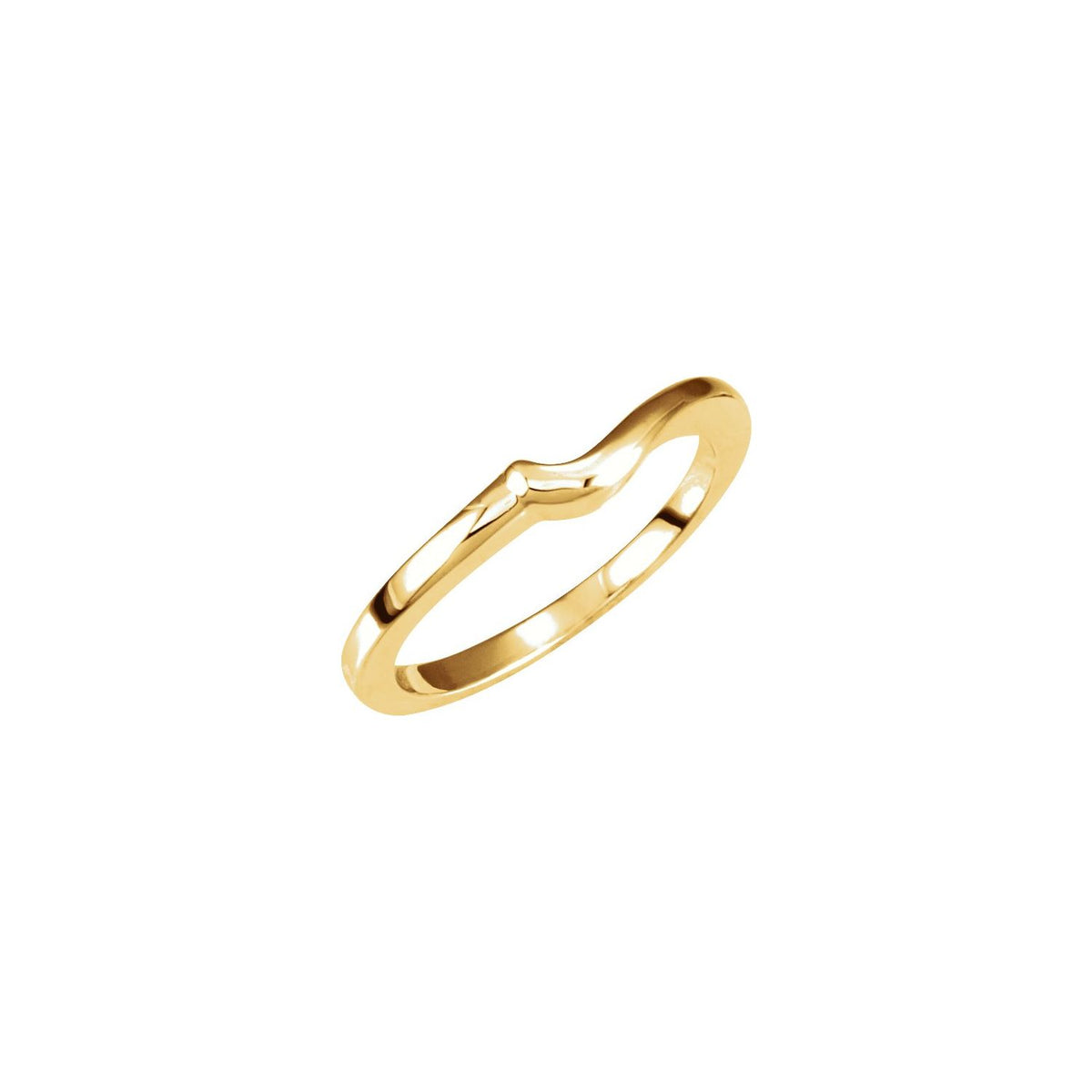 14K Yellow Gold Band, 2.8 mm