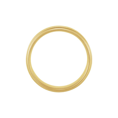 Inlay Comfort-Fit Flat Band