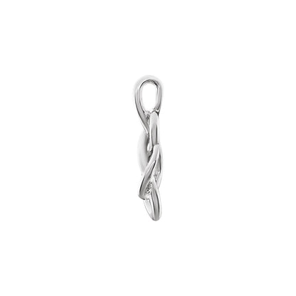 14K Yellow Gold Teardrop Knot Pendant