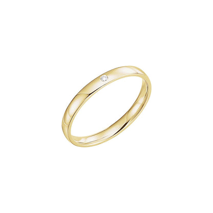.015 CT Natural Diamond Gypsy-Set Comfort-Fit Band