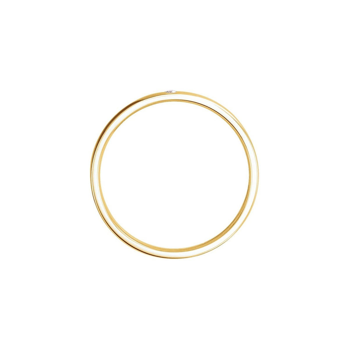 .015 CT Natural Diamond Gypsy-Set Comfort-Fit Band