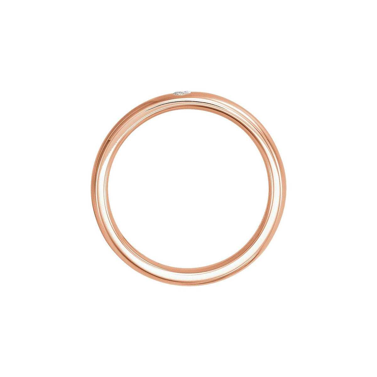 1/10 CT Natural Diamond Gypsy-Set Comfort-Fit Band
