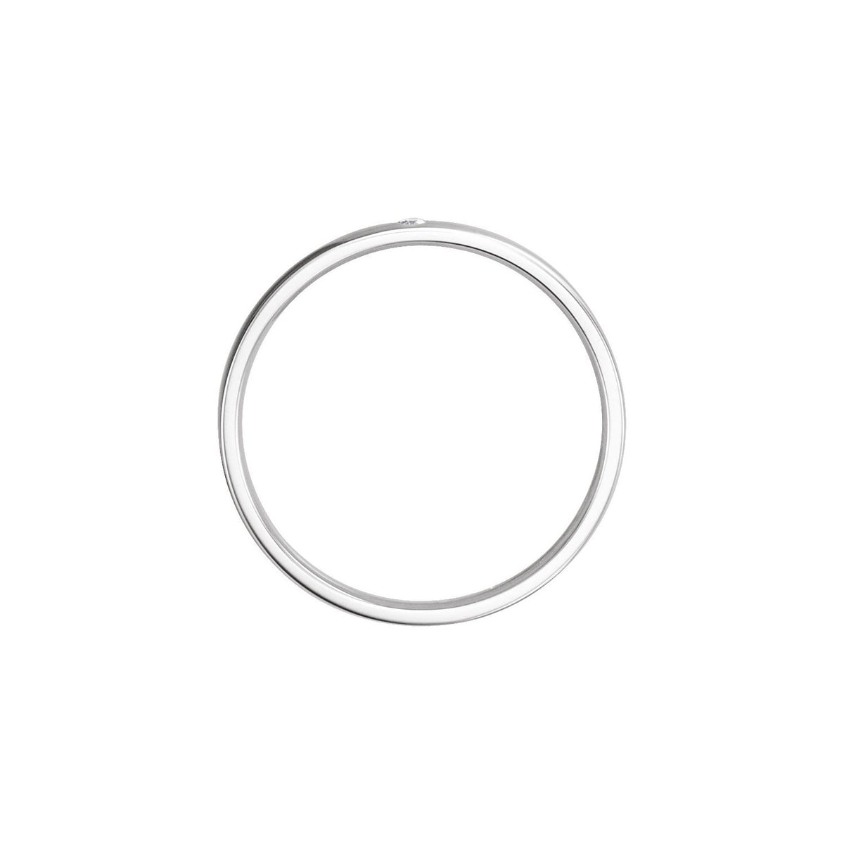 .015 CT Natural Diamond Gypsy-Set Comfort-Fit Band