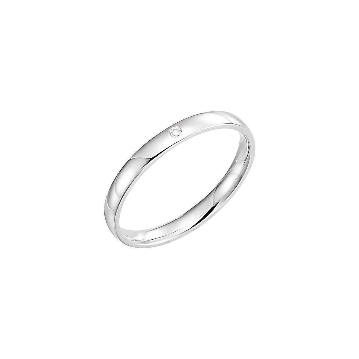 .015 CT Natural Diamond Gypsy-Set Comfort-Fit Band