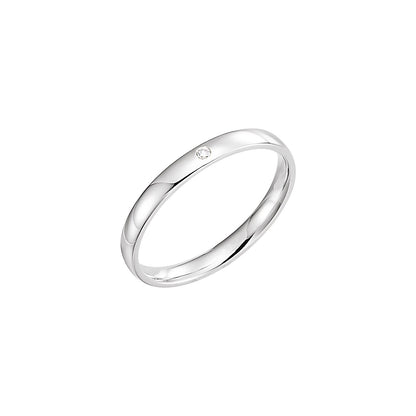 .015 CT Natural Diamond Gypsy-Set Comfort-Fit Band