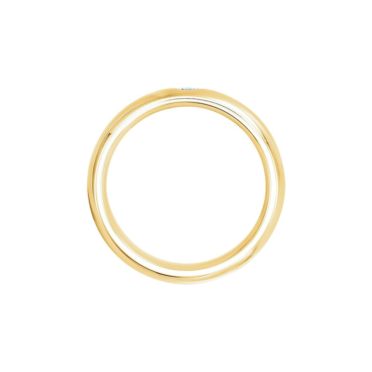 1/10 CT Natural Diamond Gypsy-Set Comfort-Fit Band