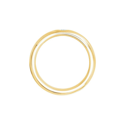 1/10 CT Natural Diamond Gypsy-Set Comfort-Fit Band