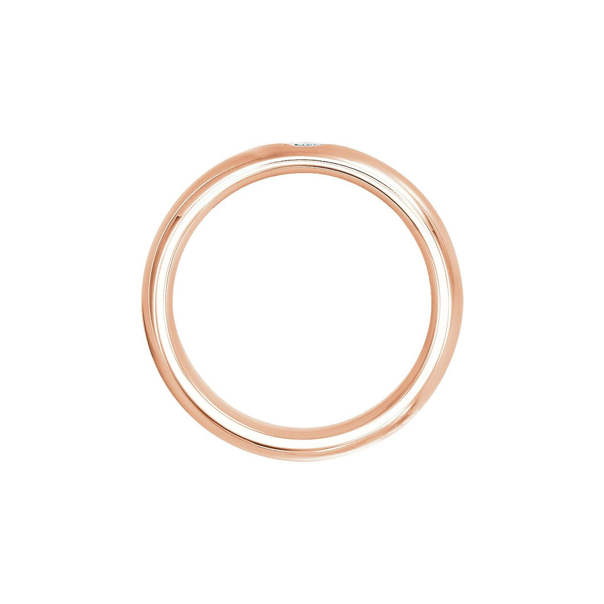 .015 CT Natural Diamond Gypsy-Set Comfort-Fit Band