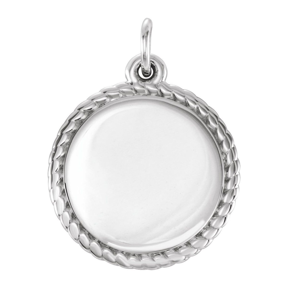 Engravable Round Rope Charm/Pendant