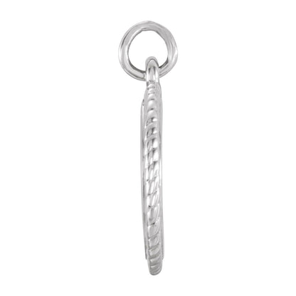 Engravable Round Rope Charm/Pendant
