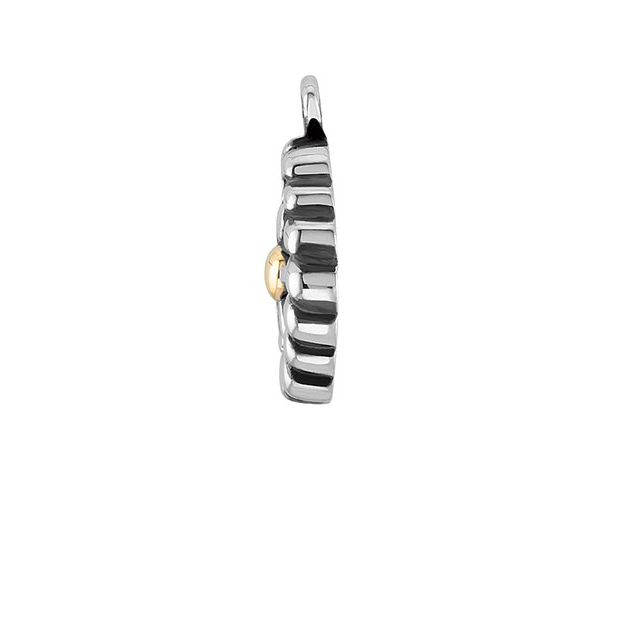 Sterling Silver & 14K Yellow Gold Floral Dangle