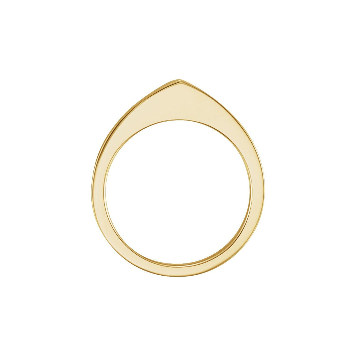 14K Yellow Gold Matching Band, Style 2