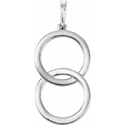 Sterling Silver Interlocking Circle Pendant