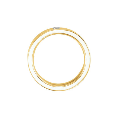 1/10 CT Natural Diamond Comfort-Fit Flat Band, 6 mm, Accented