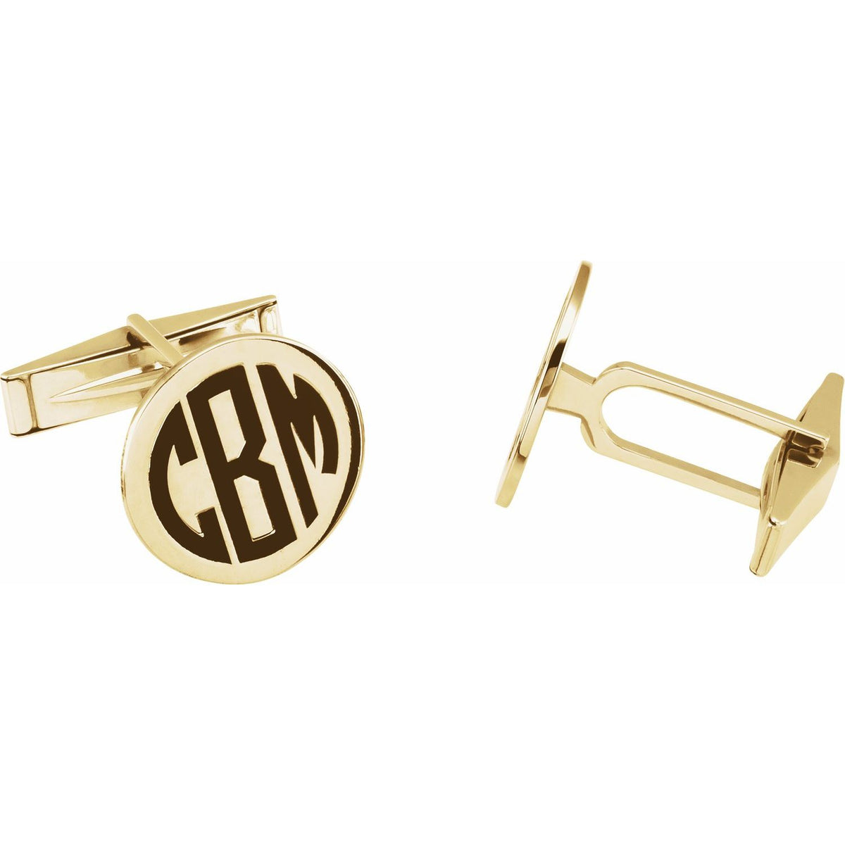 Engravable Monogram Cuff Links