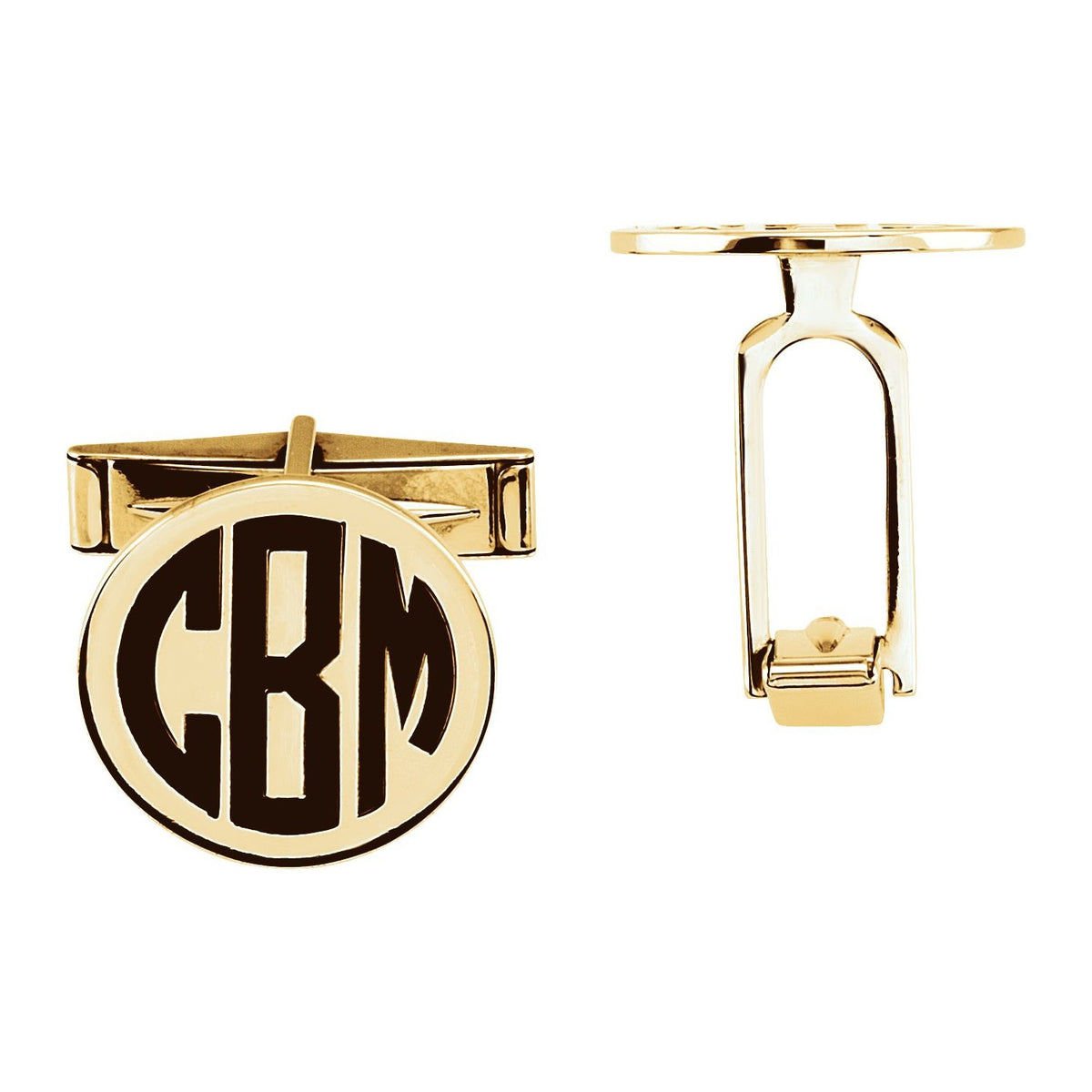 Engravable Monogram Cuff Links