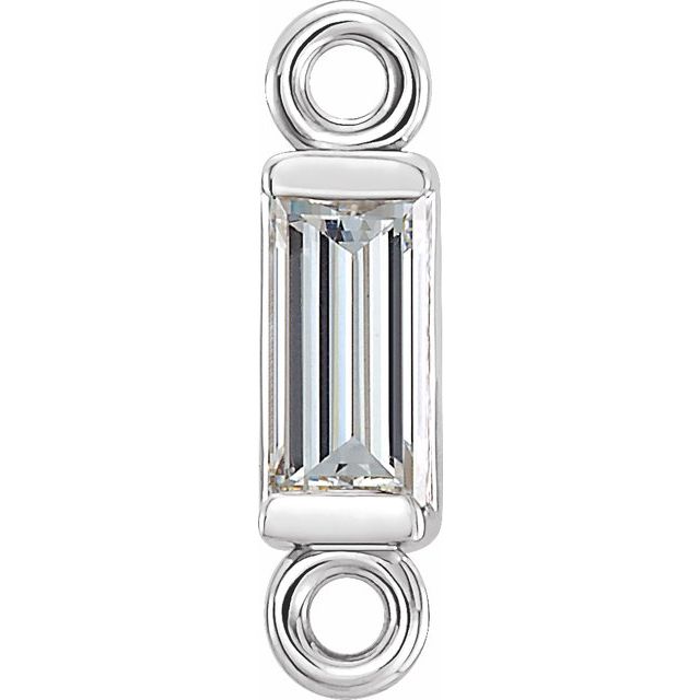 1/10 CT Natural Diamond Link, 2.27 mm x 8.7 mm
