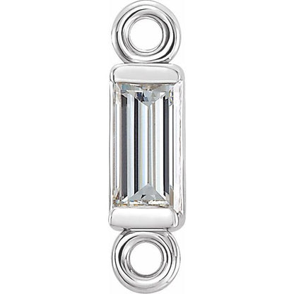 Natural Blue Sapphire Link, 1.75 mm x 7.67 mm