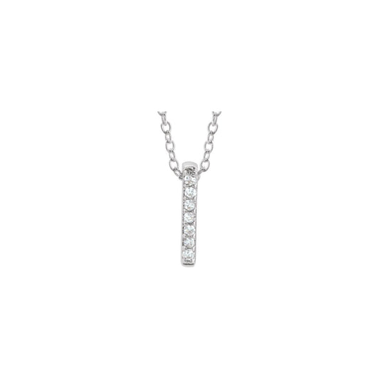 .05 CTW Natural Diamond Bar 16-18" Necklace