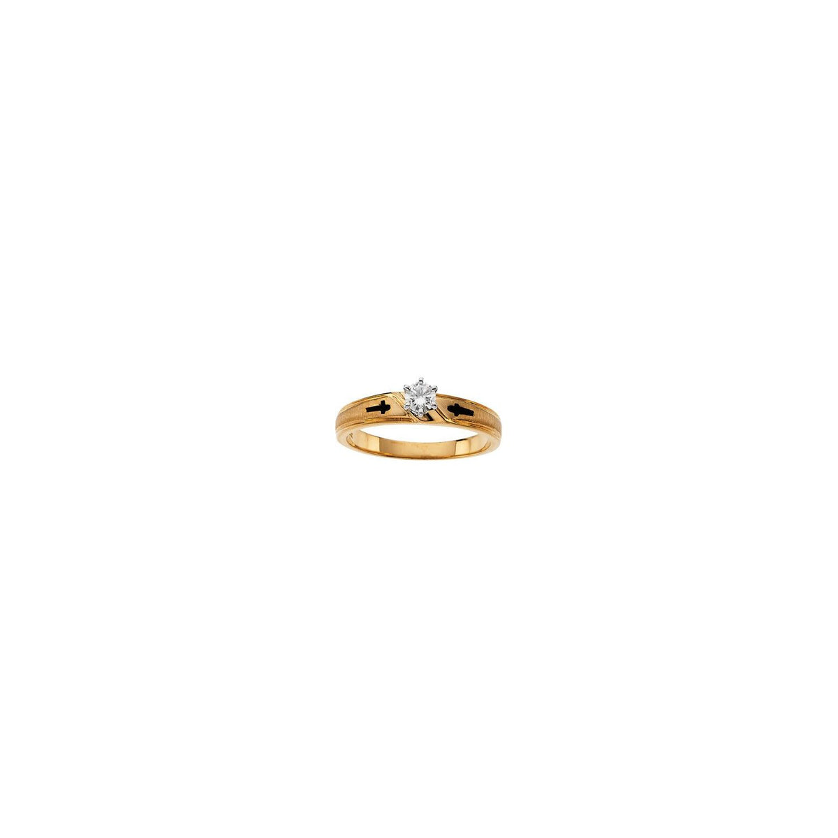 14K Yellow Gold .06 CTW Natural Diamond Band