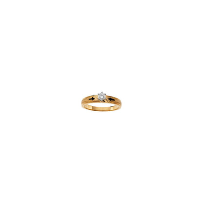 14K Yellow Gold .06 CTW Natural Diamond Band