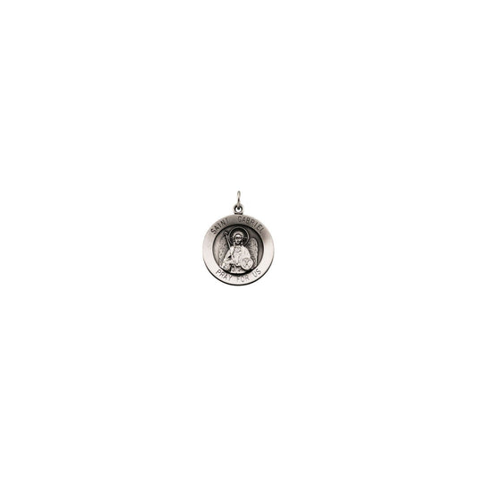 Sterling Silver St. Gabriel Medal 18" Necklace
