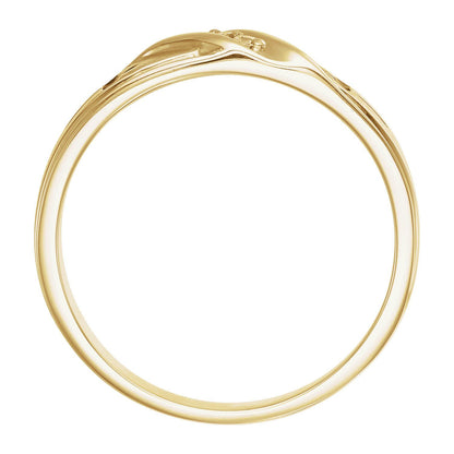 14K Yellow Gold .06 CTW Natural Diamond Band