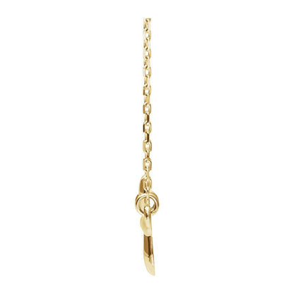 Sideways Cross 16-18" Necklace