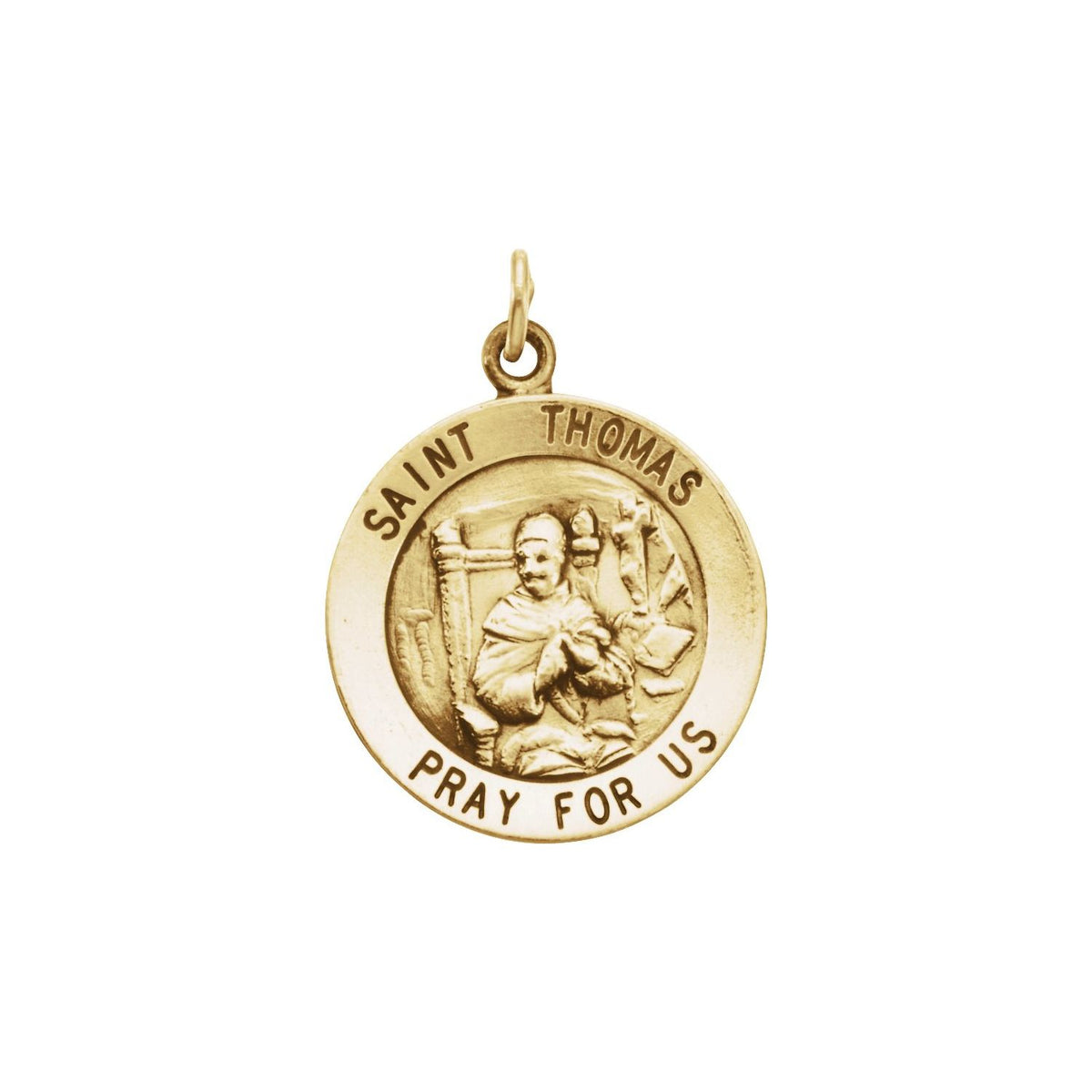 14K Yellow Gold St. Thomas Medal