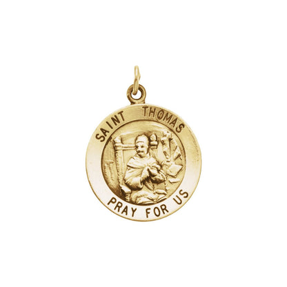 14K Yellow Gold St. Thomas Medal