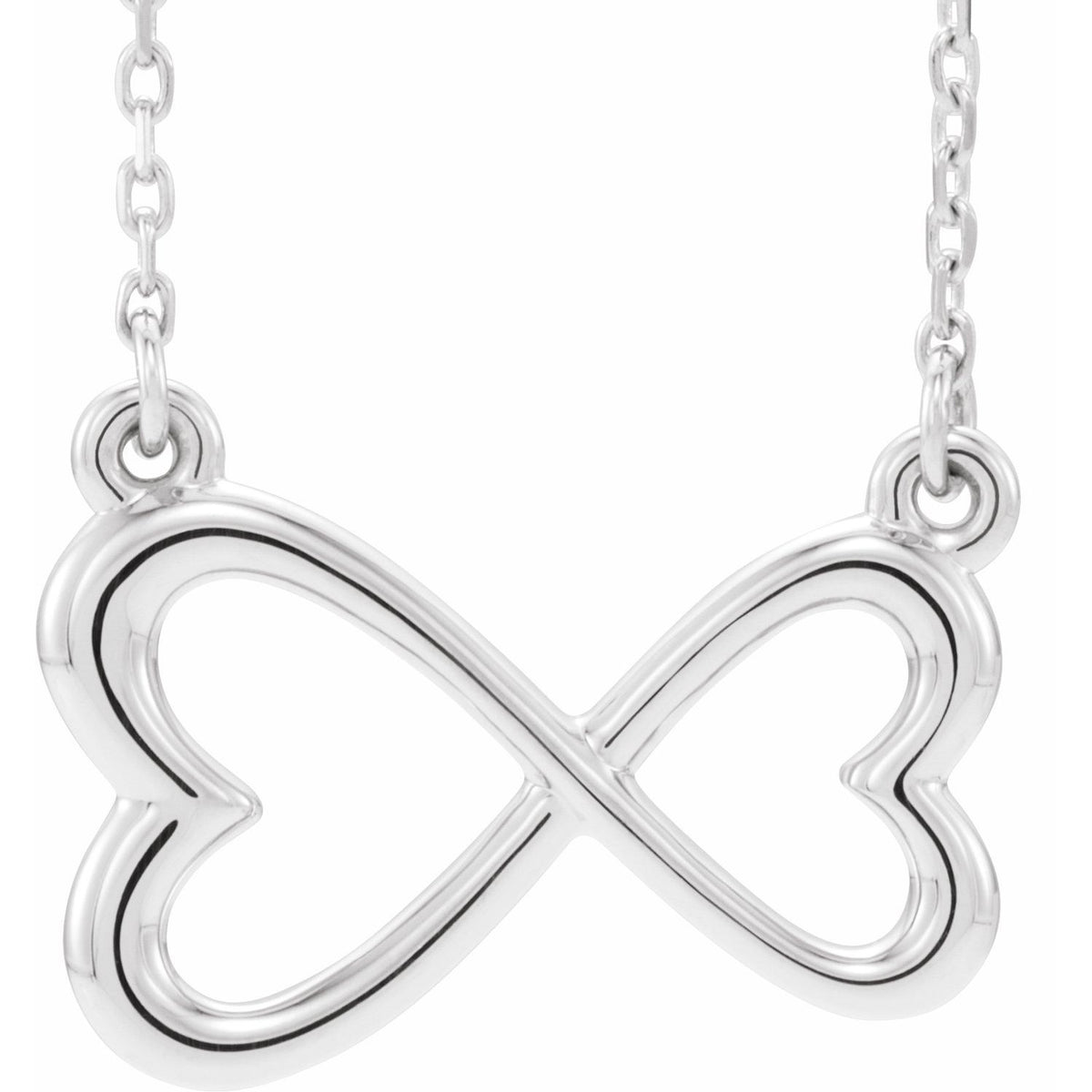 Infinity-Inspired Heart 16-18" Necklace