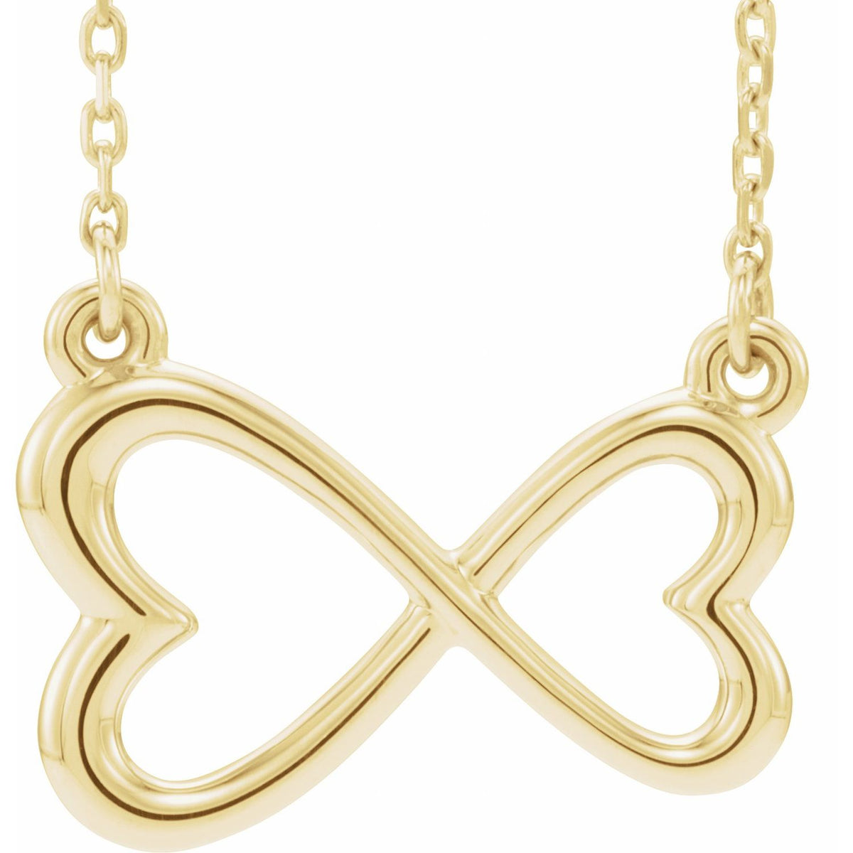 Infinity-Inspired Heart 16-18" Necklace