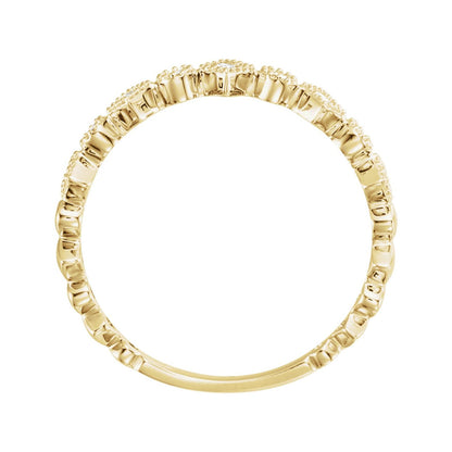 14K Yellow Gold 1/8 CTW Natural Diamond Anniversary Band, 3.5 mm