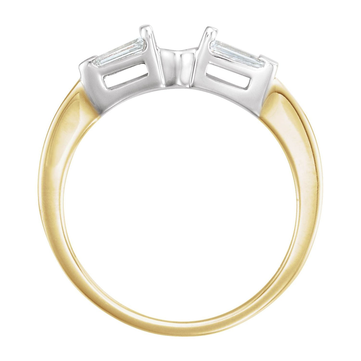 14K Yellow/White Gold 1/10 CTW Natural Diamond Band