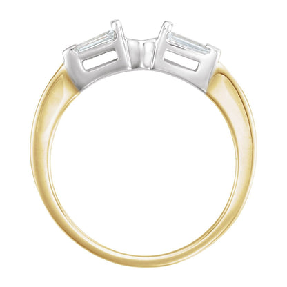 14K Yellow/White Gold 1/10 CTW Natural Diamond Band