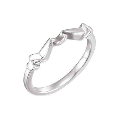 14K White Gold Band, 2.2 mm