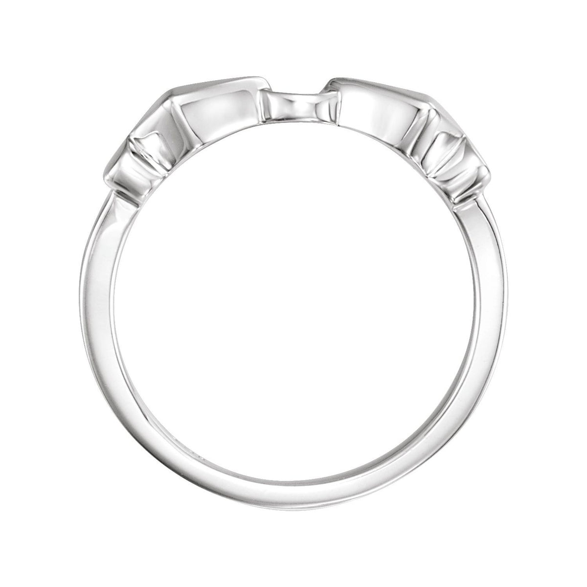 14K White Gold Band, 2.2 mm