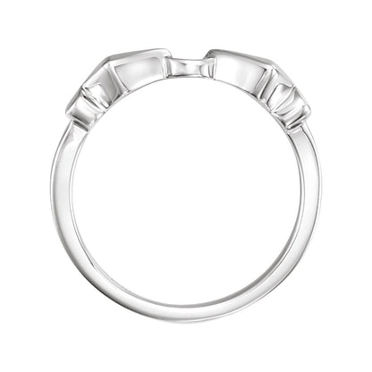 14K White Gold Band, 2.2 mm