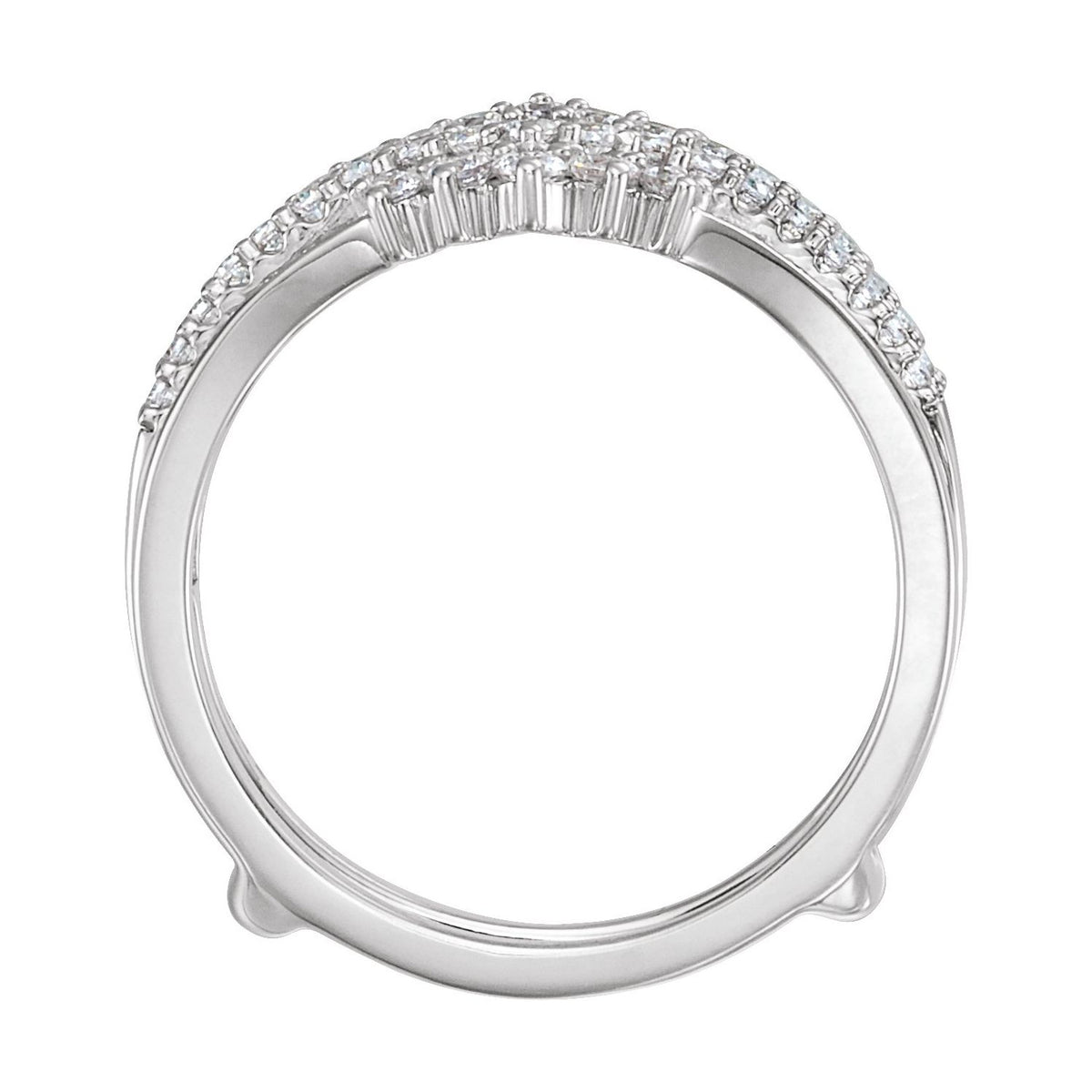1/2 CTW Natural Diamond Ring Guard, Style 4