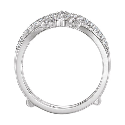 1/2 CTW Natural Diamond Ring Guard, Style 4