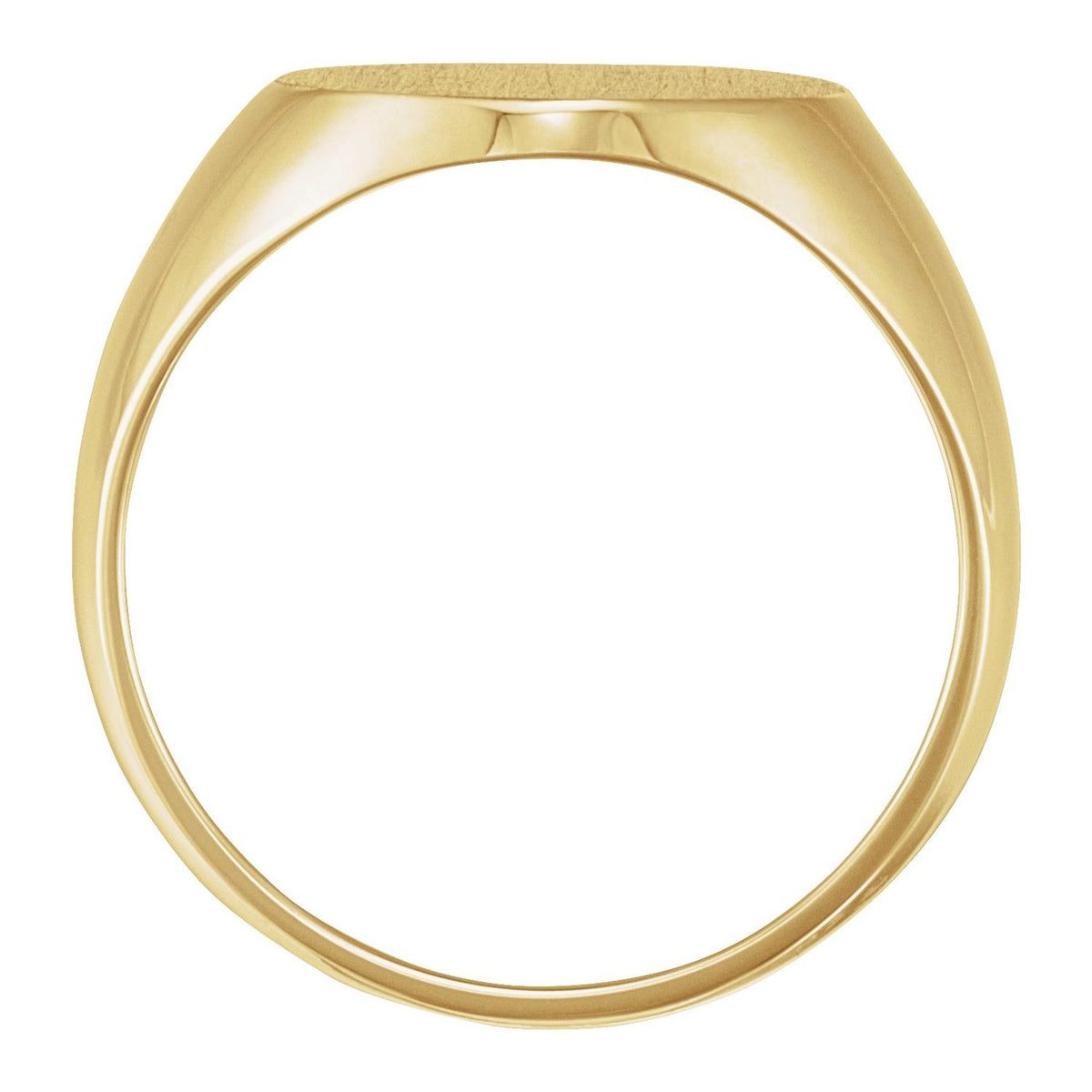 Oval Signet Ring, 18 x 16 mm