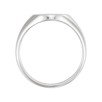 Oval Signet Ring, 14 x 10 mm