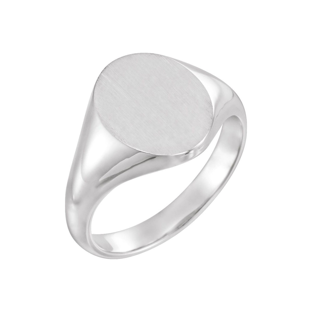 Oval Signet Ring, 14 x 10 mm