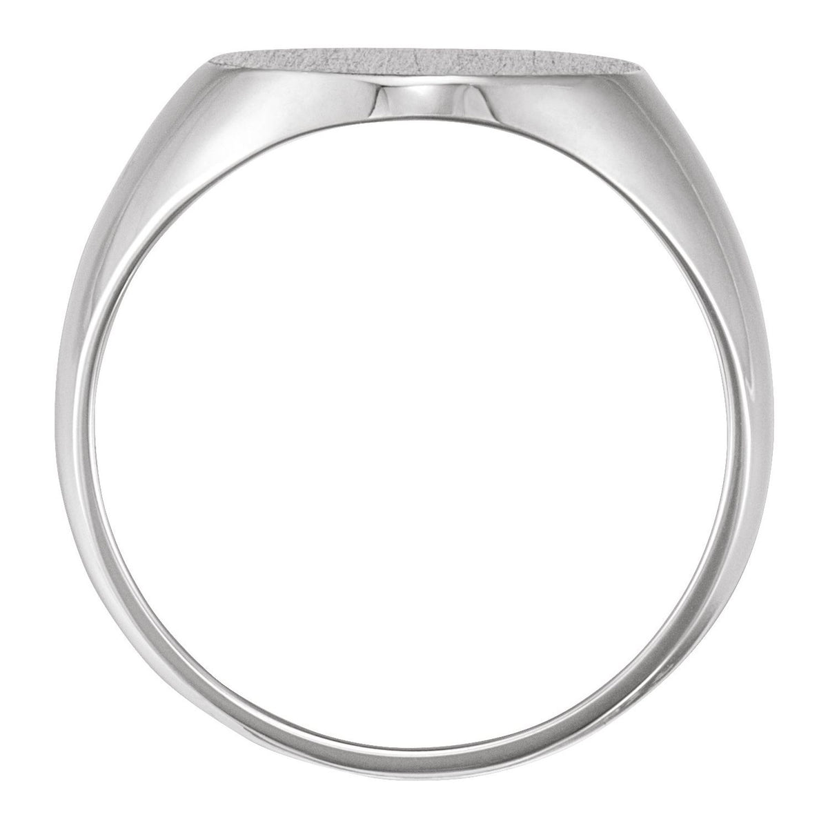Oval Signet Ring, 18 x 16 mm