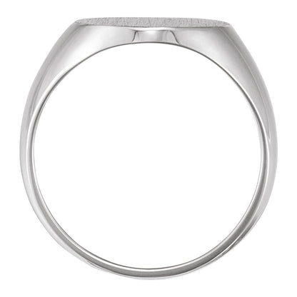 Oval Signet Ring, 18 x 16 mm